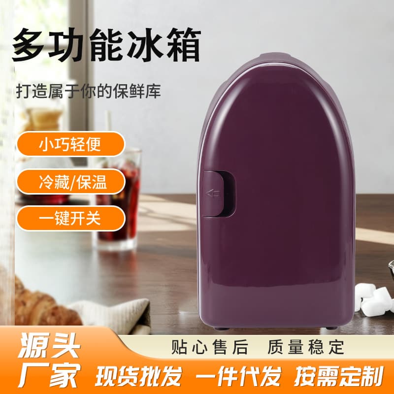 Custom processed car 6L mini refrigerator, cooling and insulation dual-use portable car and home small fridge