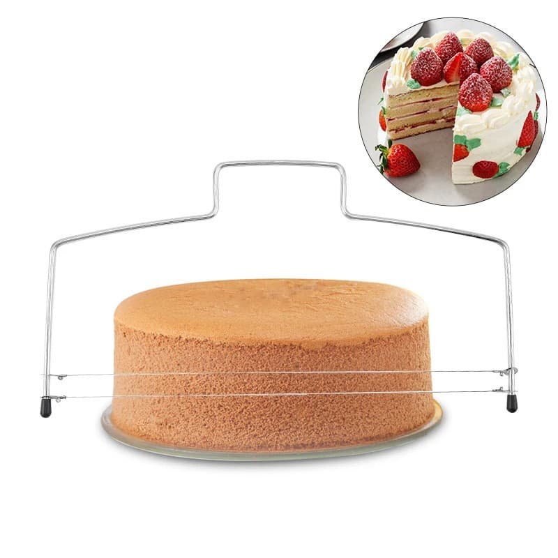 Factory 304 Stainless Steel Cake Layerer Bread Toast Slicer Single/Double Line Divider Baking Tools Wholesale