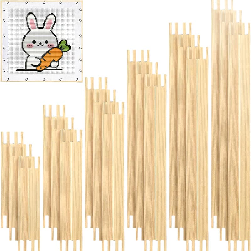 Solid Wood Cross-Stitch Frame, Desktop Embroidery Stand, Embroidery Hoop, Fabric Fixer, Handmade Embroidery Tools, Embroidery