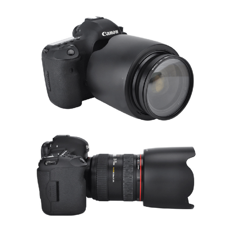 EW-83F Lens Hood for Canon 5D2 6D 5D3 Mount, Compatible with 24-70/2.8L Mark I Lens, Reversible, 77mm