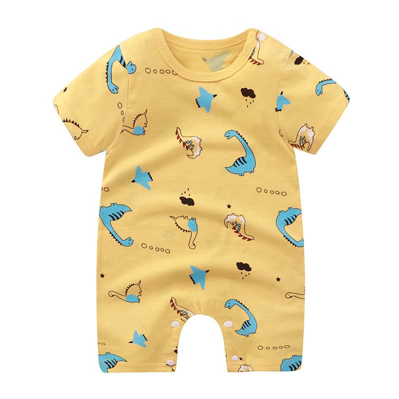 Summer Baby Bodysuit Cotton Infant Romper Thin Short Sleeve Newborn Crawling Clothes Baby Onesie Wholesale