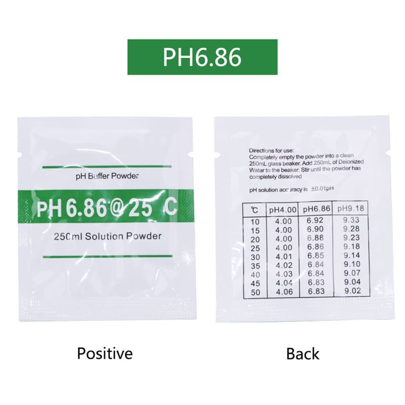 PH Meter Standard Powder 4.01/6.86/9.18/7.00/10.01 Solution Buffer for Calibrating PH Meters