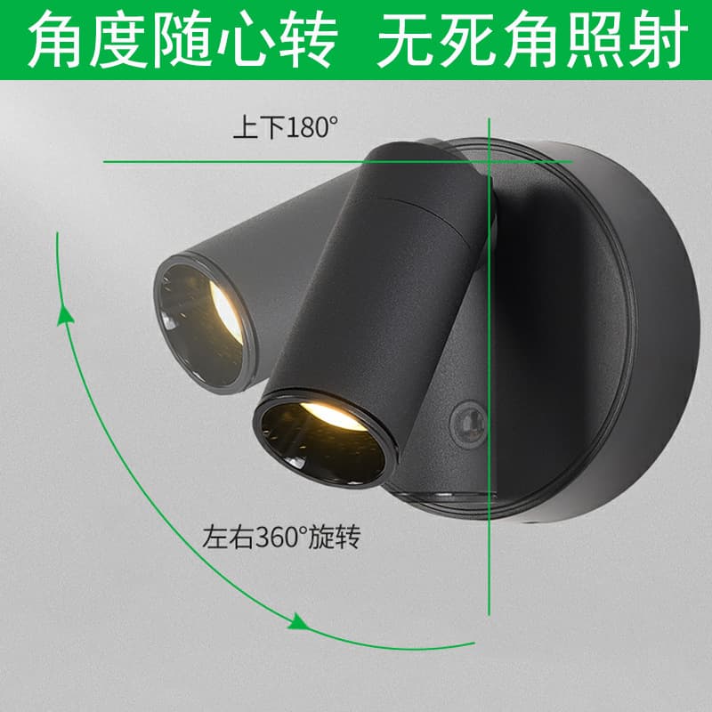 [No-Install Wall Lamp] Rechargeable Magnetic Lamp, No-Drilling Bedroom Bedside Reading Light, Hallway Picture Light, Wall-Washing Spot Light
