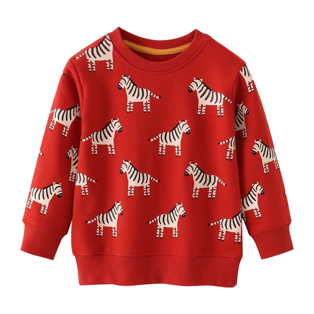 European and American Style Brand Children's Clothing Autumn Winter Cotton Long Sleeve Boys and Girls Sweatshirt Top Kids Long Sleeve Terry Sweatshirt