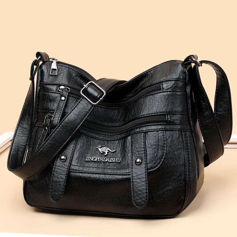 Women's Bag 2025 New Fashion Versatile Middle-aged Mom Shoulder Crossbody Bag Soft Leather Handbag Drop Shipping