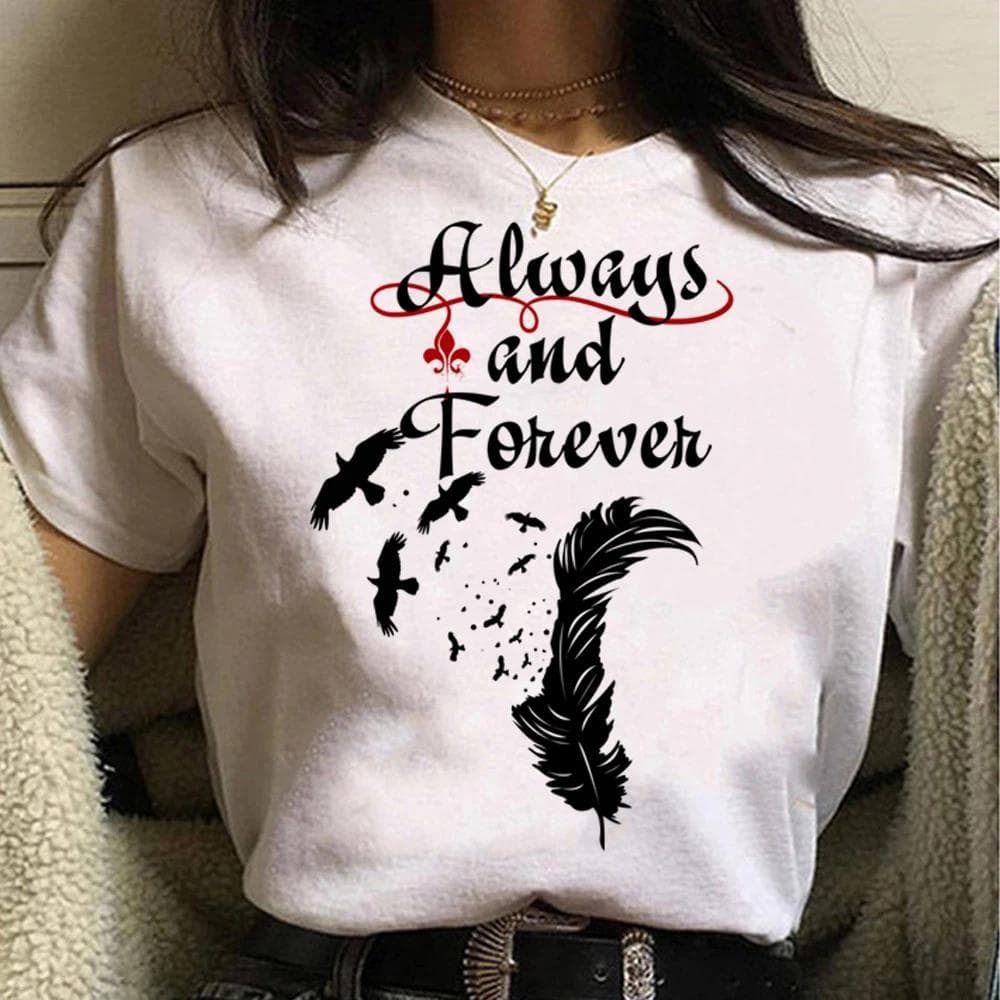 The Vampire Diaries T-Shirt Women Graphic T-Shirt Girl Graphic