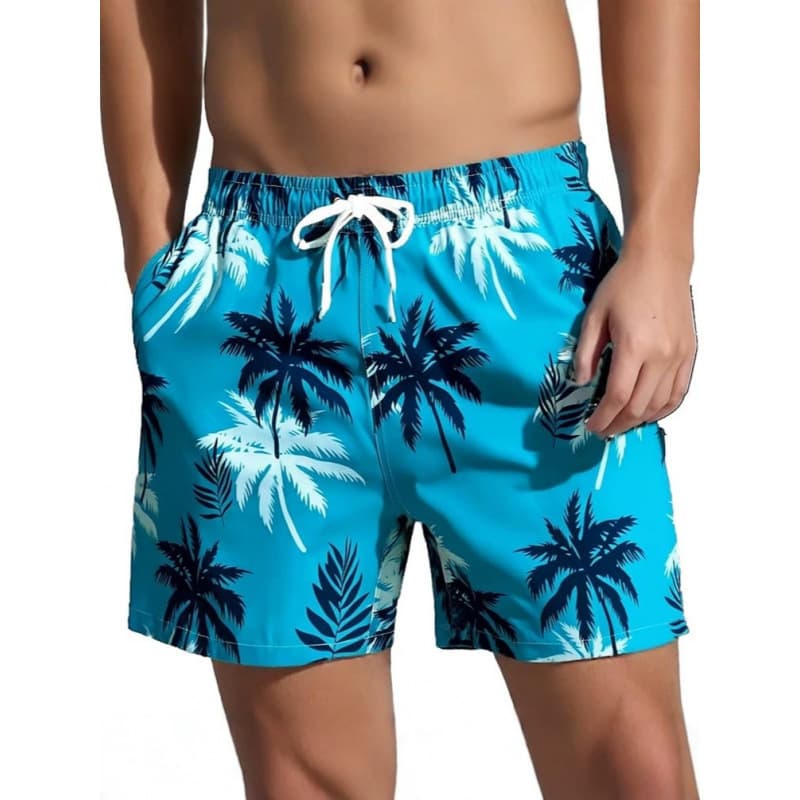 Men's 3D Printed Beach Shorts for Amazon Cross-Border Sales, Quick-Dry Loose Surf Shorts with Straight Leg, Direct Source