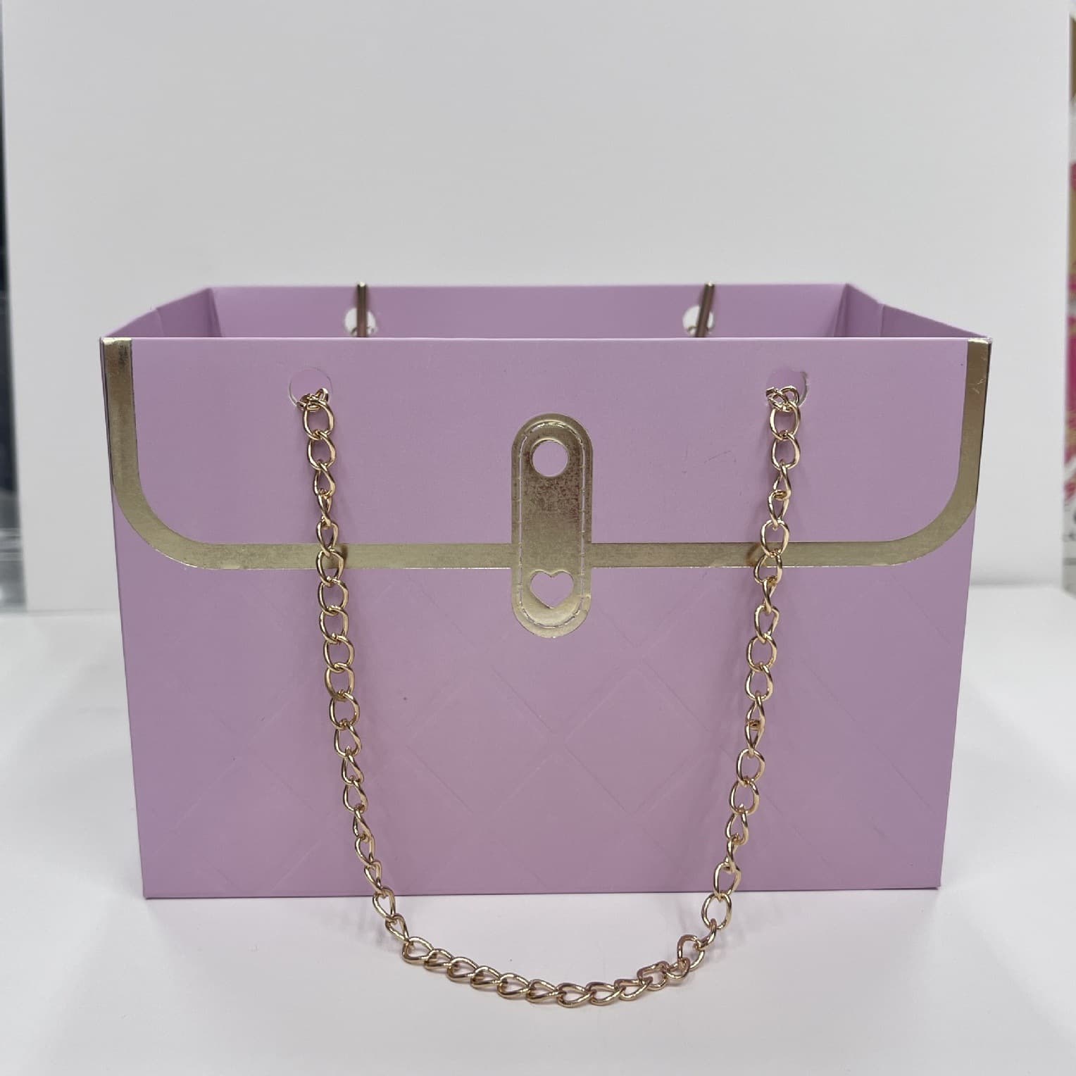 Cross-border trendy brand handbag, Qixi Festival flower packaging bag, rectangular gift bag, creative bouquet small fragrance bag packaging box
