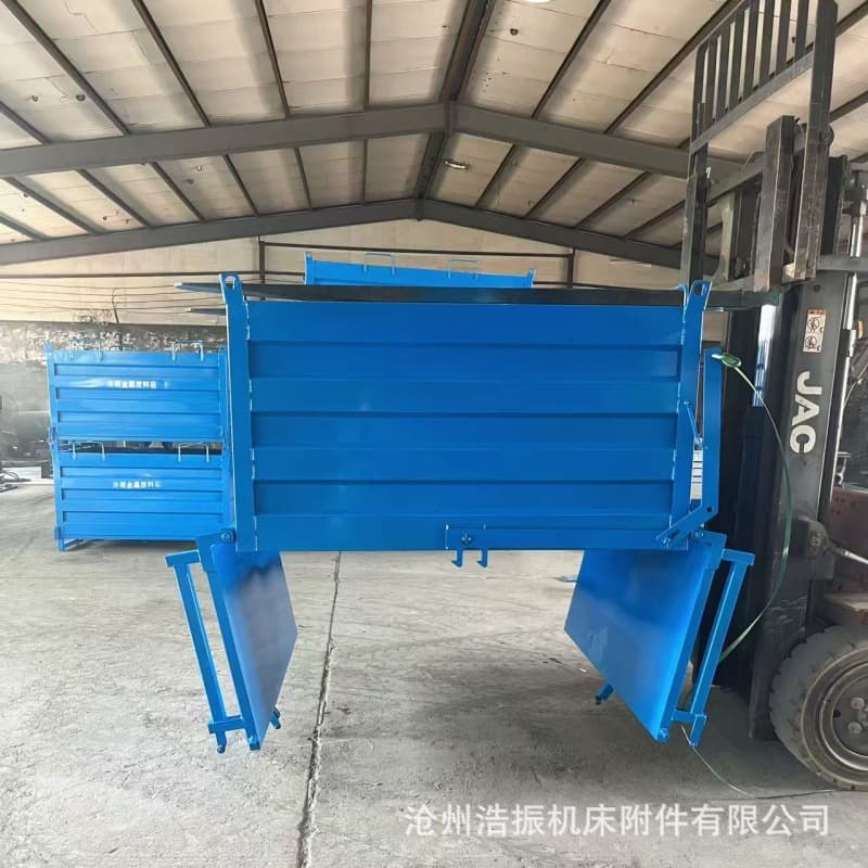 Self-Dumping Metal Material Box Heavy-Duty Thickened Industrial Iron Scrap Waste Box Forklift Bottom Opening Discharge Turnover Box
