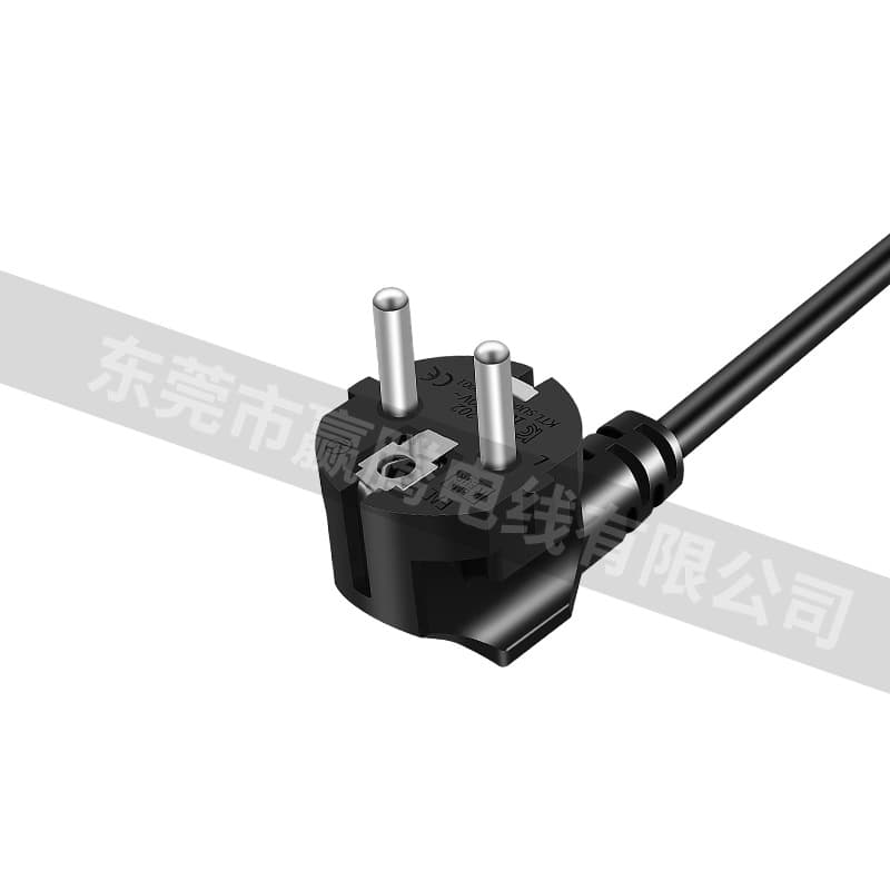 EU Plug 3-Pin Power Cord with BC Connector and C13 Female End for Host Devices, European Standard AC Extension Cable