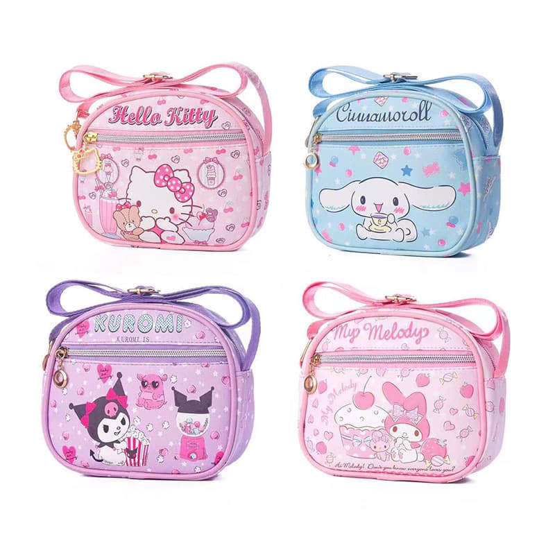 Korean-style cute Hello Kitty Kuromi Cinnamoroll children's mini single-shoulder crossbody coin purse storage bag