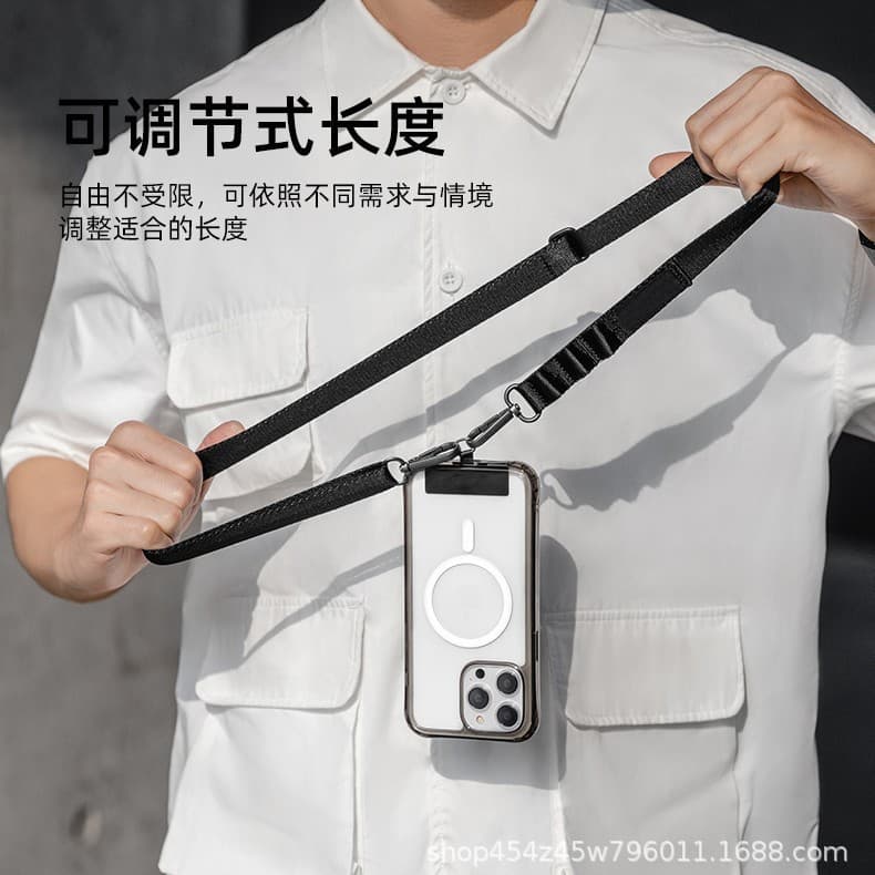 Cross-border nylon camera mobile phone accessories bag shoulder strap single shoulder crossbody adjustable multi-functional anti-lost mobile phone lanyard