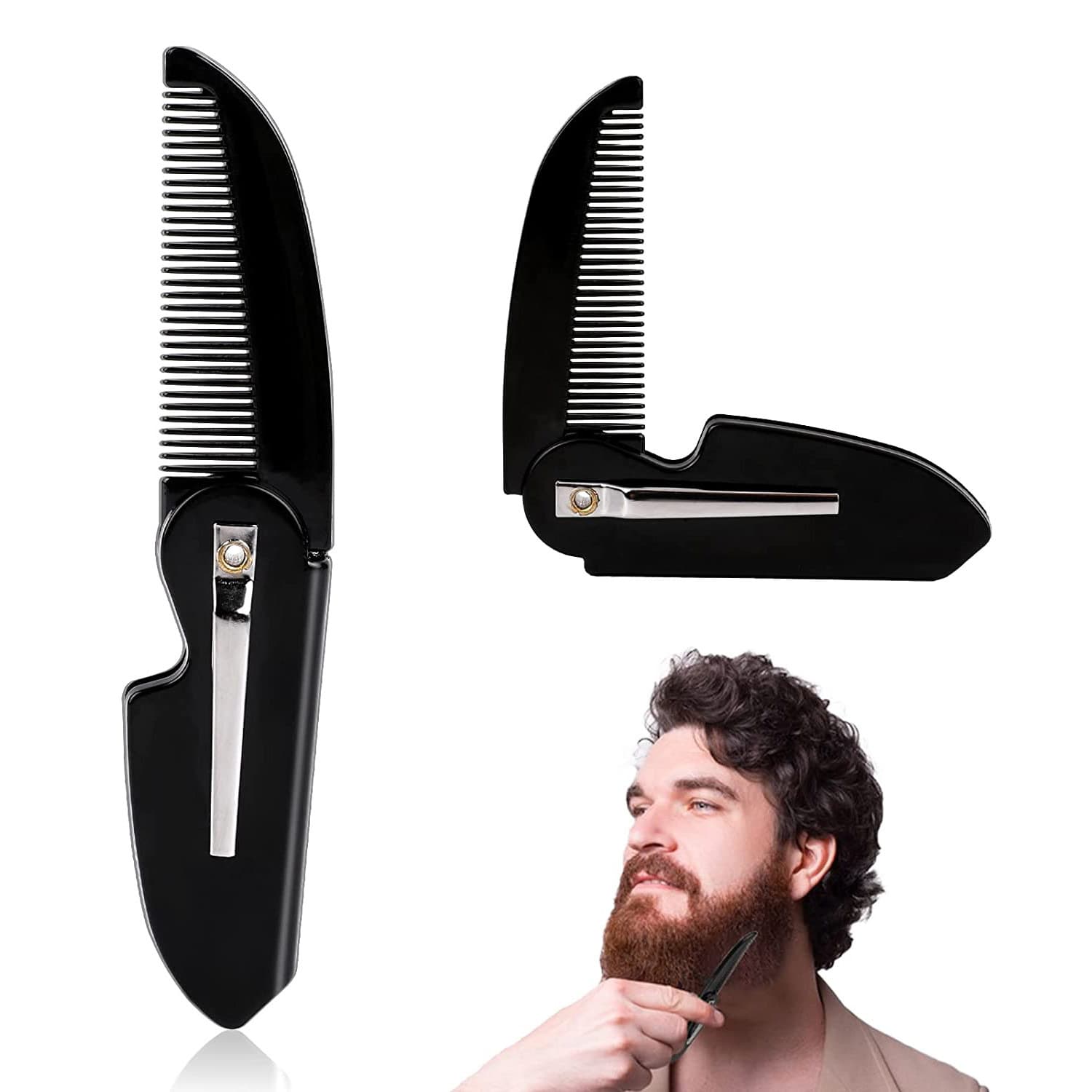 Beauty Care/Makeup/Hairdressing Comb - ABS Material Hairdressing Comb Curved Teeth Design - Anti-static Easy To Clean