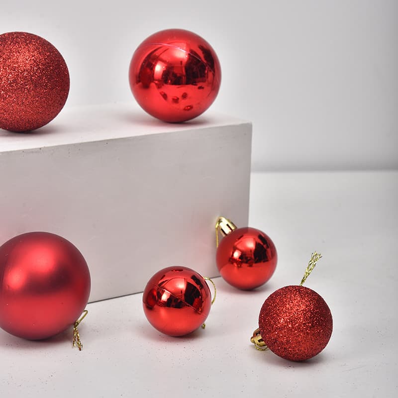 Source Factory Supply Electroplated Christmas Balls, Glossy Plastic Hanging Ornaments