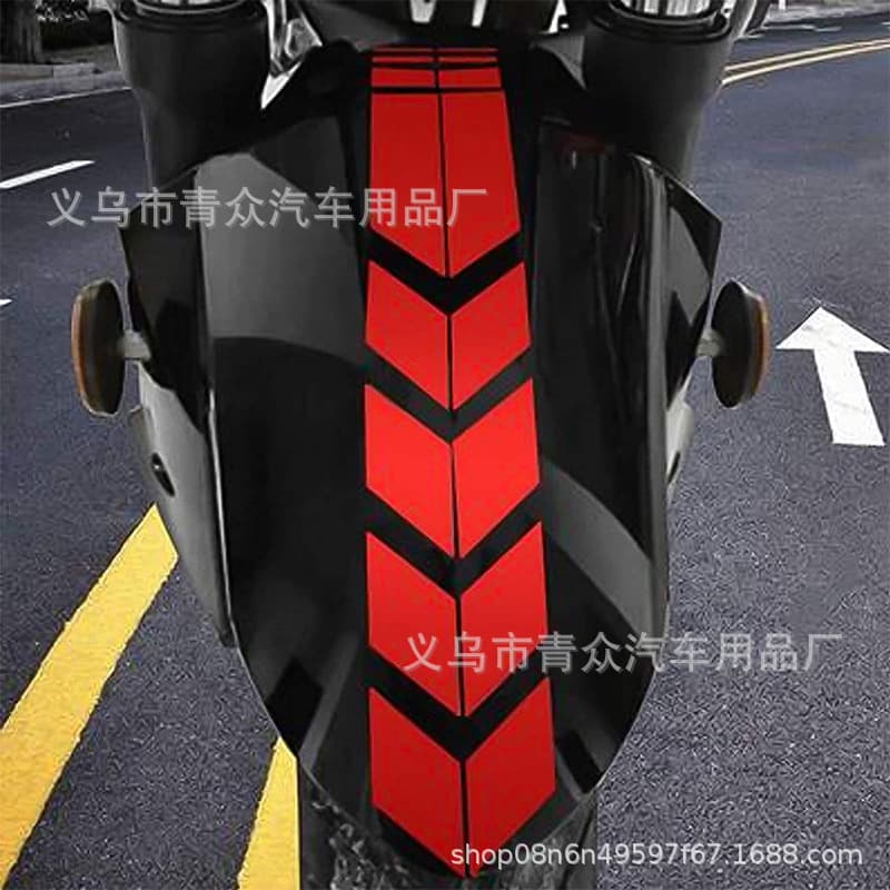 Best-Selling Foreign Trade Mudguard Sticker Motorcycle Decal Racing Stripe Reflective Car Sticker Arrow Decal for Electric Vehicles