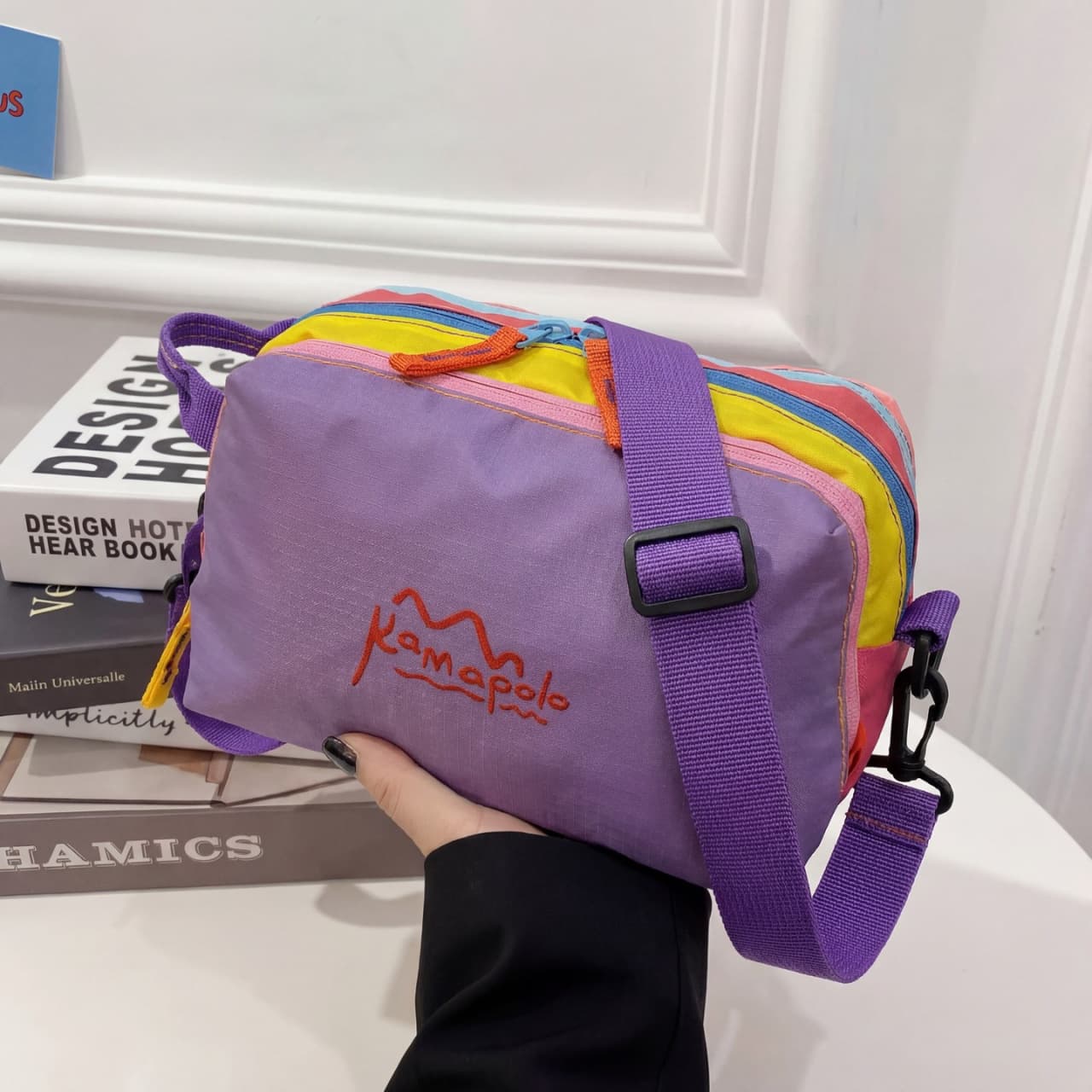 2026 Spring Break High-Looking Ins Style Large Capacity Student New Storage Bag Cosmetic Bag Lawyer Messenger Bag