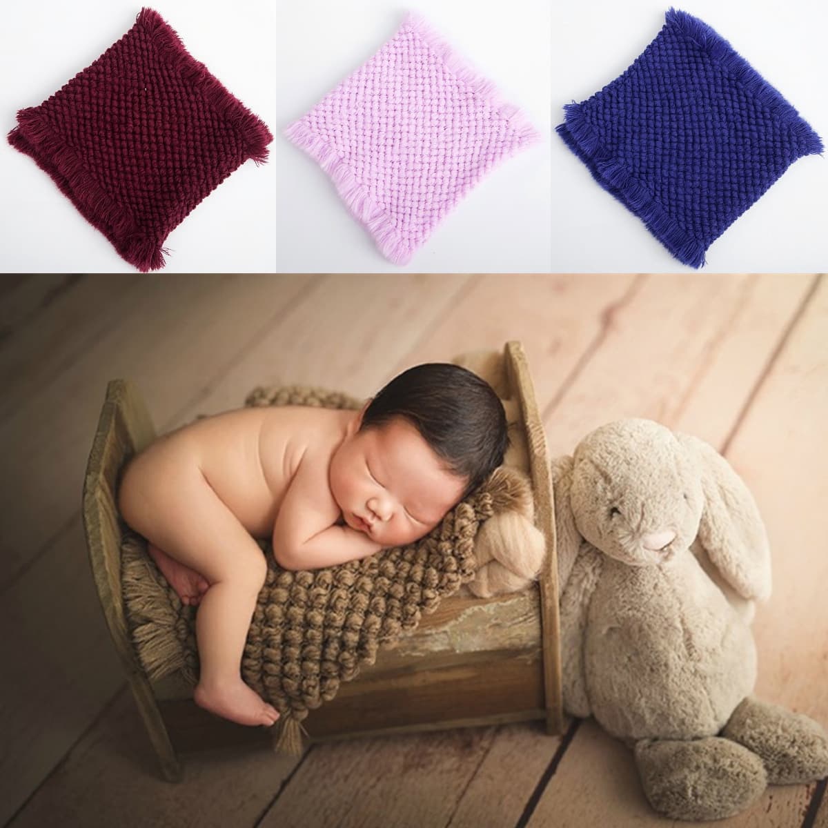 Cross-border supply newborn photography blanket cute baby photo props blanket baby photo clothes + props
