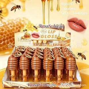 NEWEST Export OEM Brazil Fruit Lip Oil ODM with Pendant Banana Lip Glaze Keychain Honey Lip Gloss