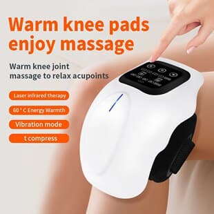 Cross-border Knee Massager, Rechargeable Heat Therapy Vibration Massage, Portable Home Use Physiotherapy Knee Joint Massager