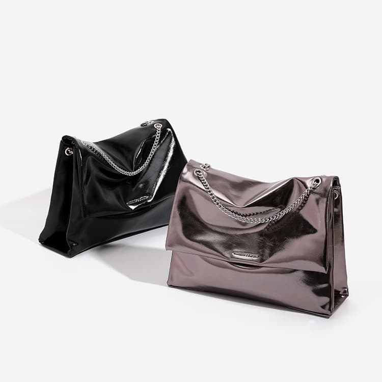 Korean-style Premium Large Capacity Tote Bag with Chain Strap, Women's 2025 New Commuter Versatile Computer Crossbody Bag