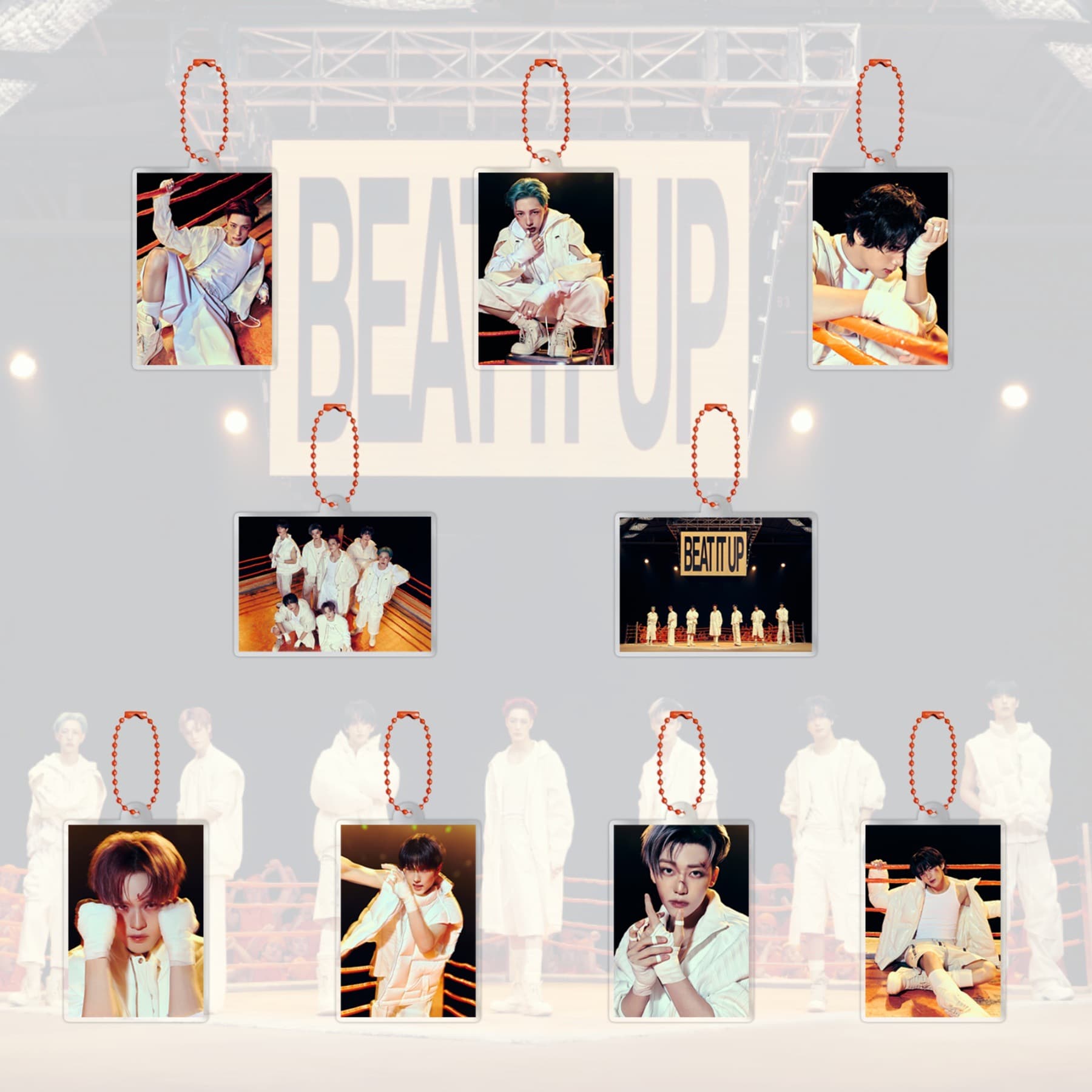 Beat It Up New Album Acrylic Keychain Pendant - Lee Jeno, Lee Mark, K-pop Star Merch Custom