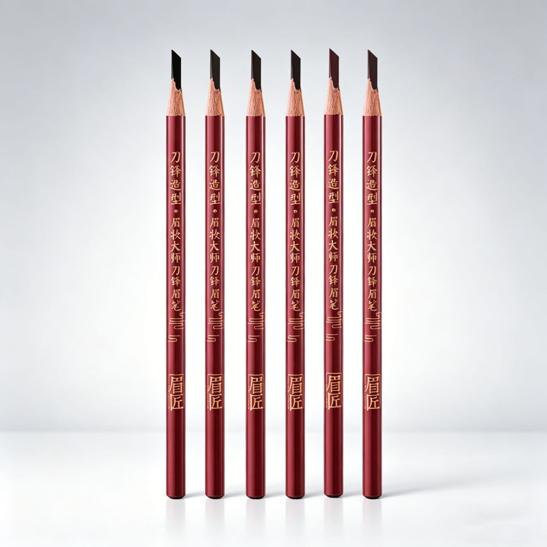 New Hard Core Blade Eyebrow Pencil Waterproof Sweatproof Non-Smudging Natural Wild Eyebrow Makeup Knife Shape Makeup Artist Eyebrow Drawing
