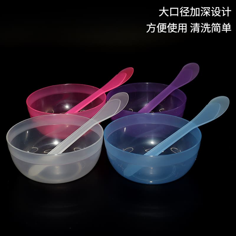 Beauty Seaweed Transparent Small Bowl + Mixing Bowl Spa DIY Mask Mixing Stick Facial Mask Beauty Tool Set Skin Care