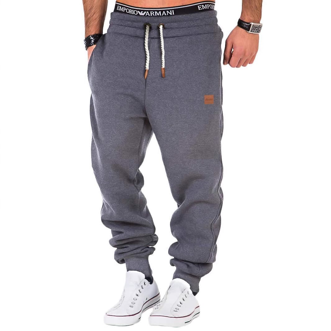 New European and American Men's Autumn and Winter Stitching Training Sports Pants Leggings Men's Sports Fitness Pants S-5XL