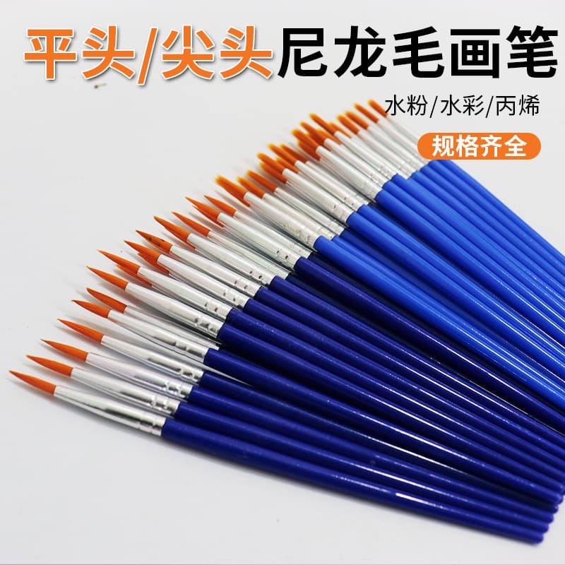 Hook line pen watercolor fine head nylon tracing pen outline pen set small head gouache acrylic art nail art stroke pen