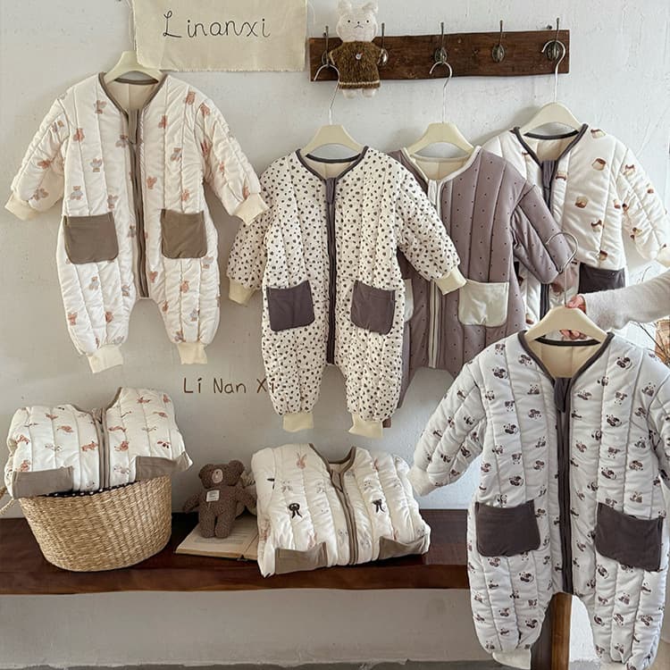 Baby Romper Winter Cotton Padded Jumpsuit Infant Onesie A-Class Interlined Cotton Newborn Baby Thick Warm Winter