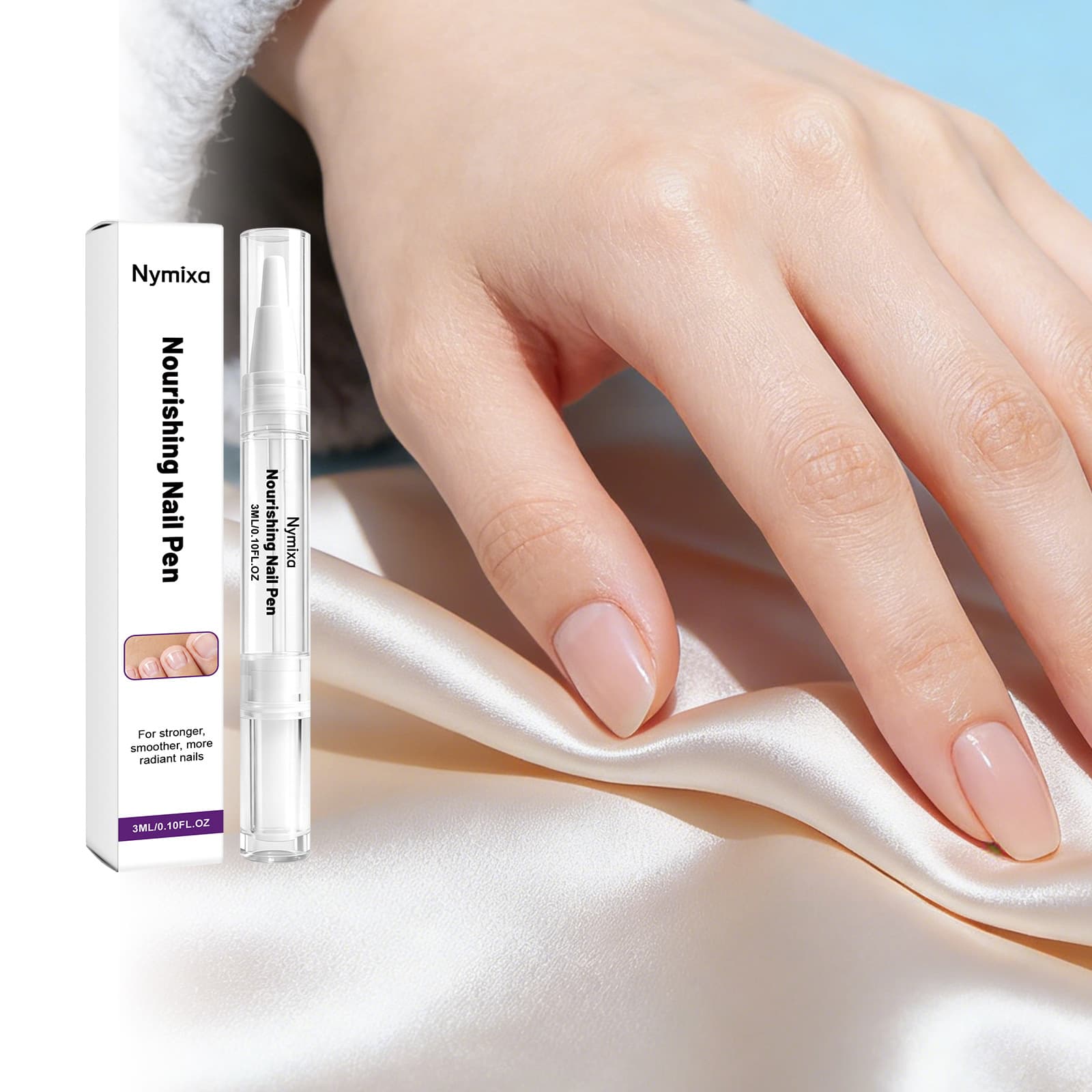 Nymixa Nourishing Nail Care Pen - Daily Care for Hands, Feet, and Nails, Moisturizing, Smooth, and Glossy, Portable Nail Care Pen