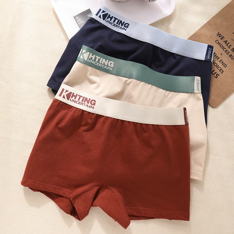 Women's Cotton Briefs Mid-Rise Breathable Antibacterial Gusset Sports Teen Girls Student Safe Boxer Shorts