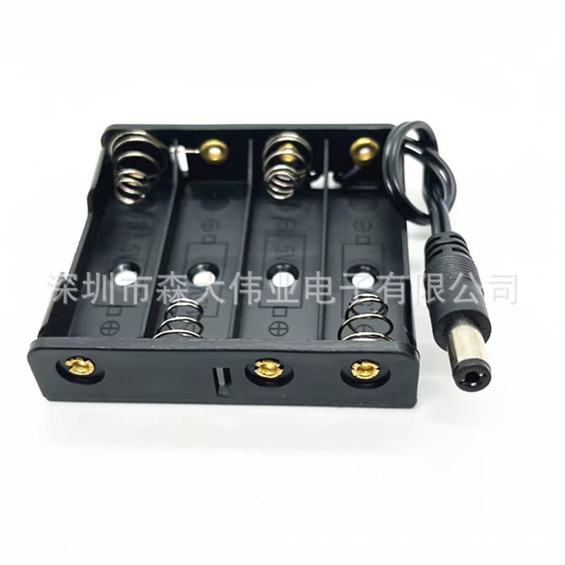 4-Cell AA Battery Holder, 5-Cell AA Battery Holder, 5-Cell AA Battery Holder with DC Connector 5.5*2.1