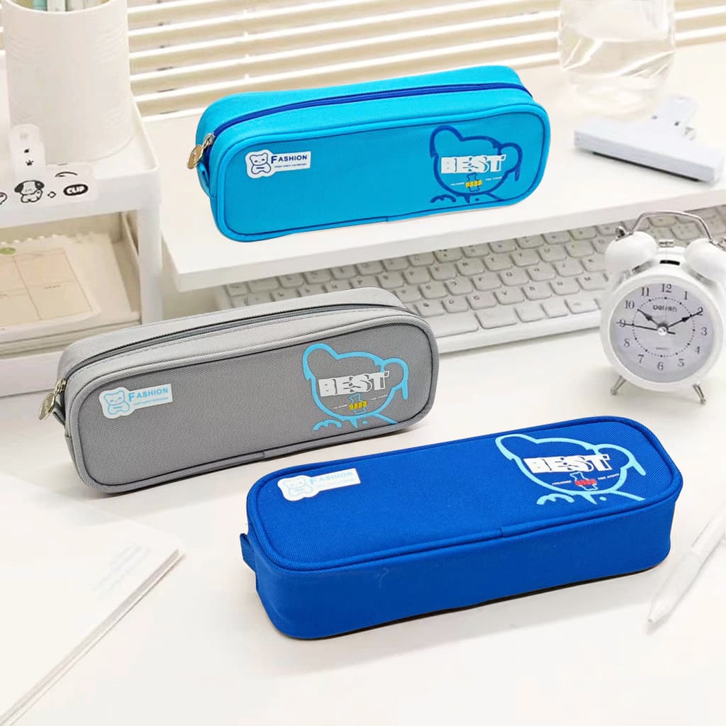 Boys' Stationery Large-Capacity Niche Pencil Case for Junior High and High School Students, First Grade Niche Non-Colliding Pencil Bag