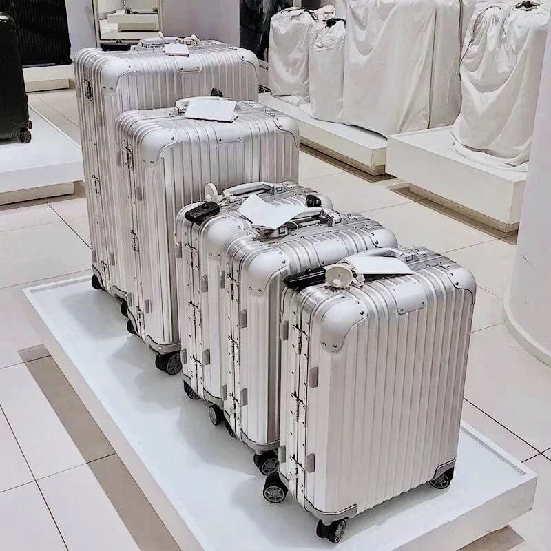 German Full Aluminum-Magnesium Alloy Luggage 20-inch Carry-on Trolley Case Men's Women's Metal Travel Suitcase Business Case Gift
