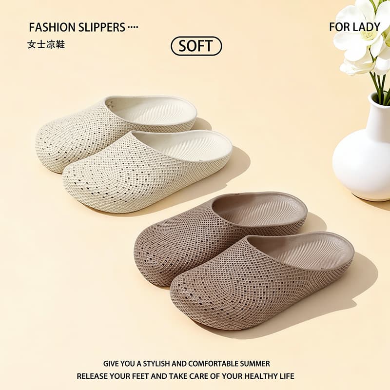 Women's Shoes Outdoor Summer New Style Thick-Soled Breathable Non-Slip Beach Wading Shoes Casual Coconut Shoes for Women