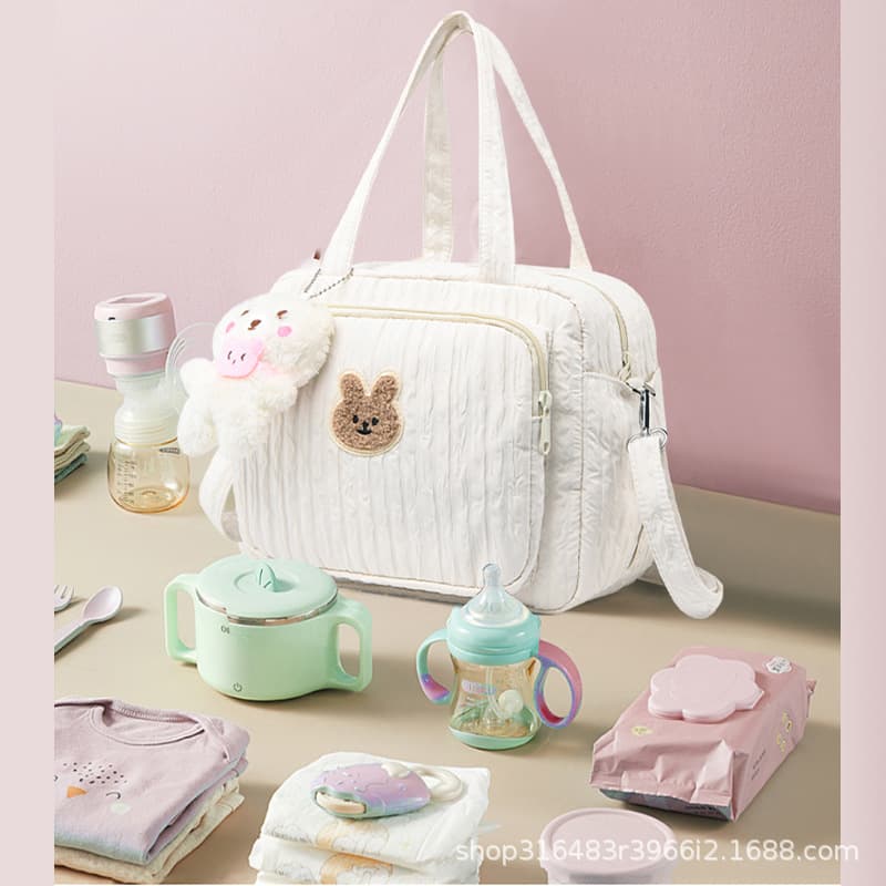 New Cross-Border Single-Shoulder Handheld Diaper Bag Multifunctional Baby Care Bag Fashionable Lightweight Travel Mom Bag Versatile Korean Style