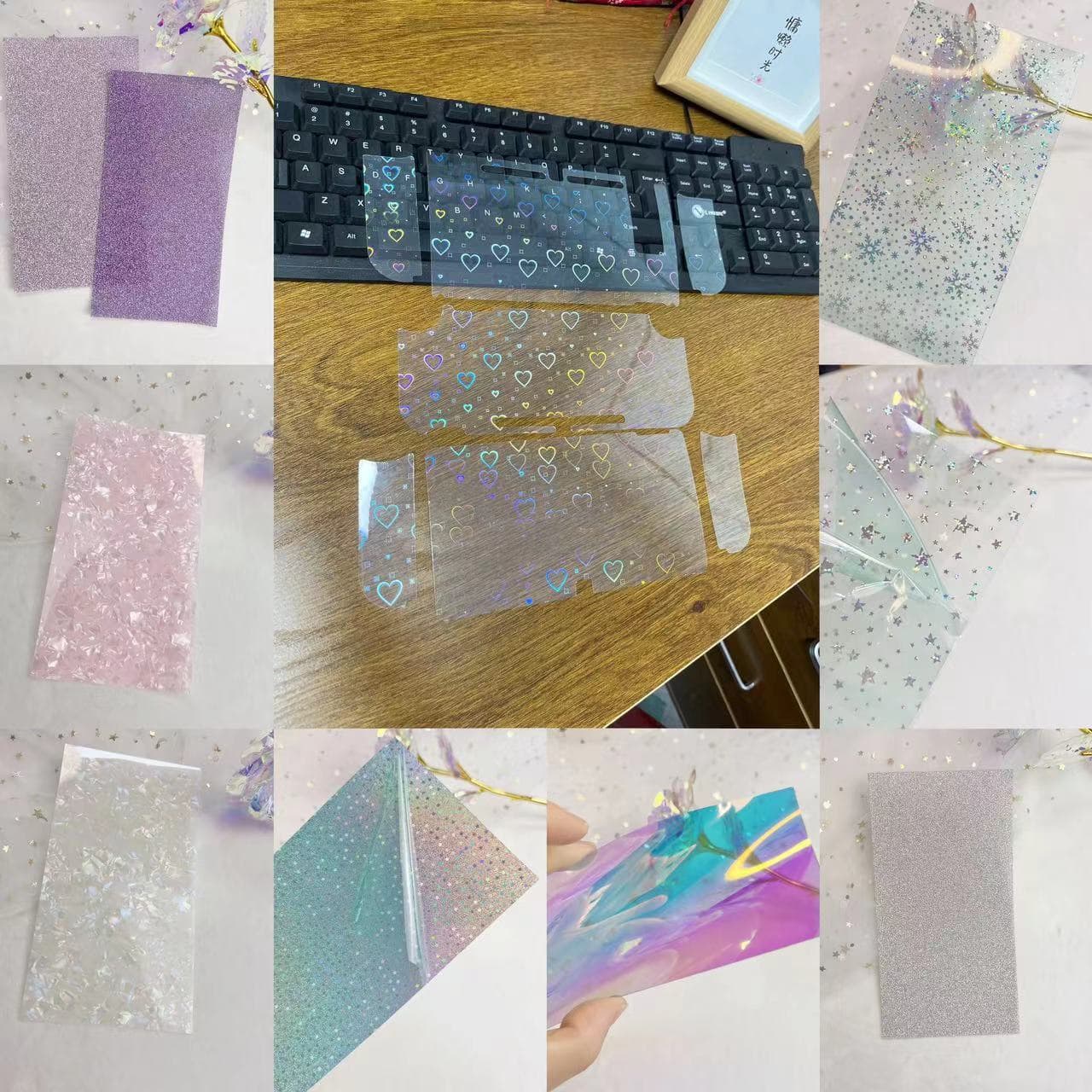 Gaming Console 3DS Compatible with SWITCH OLED Back Card PSP2000 Shell Pattern Heart Card Film Swich2