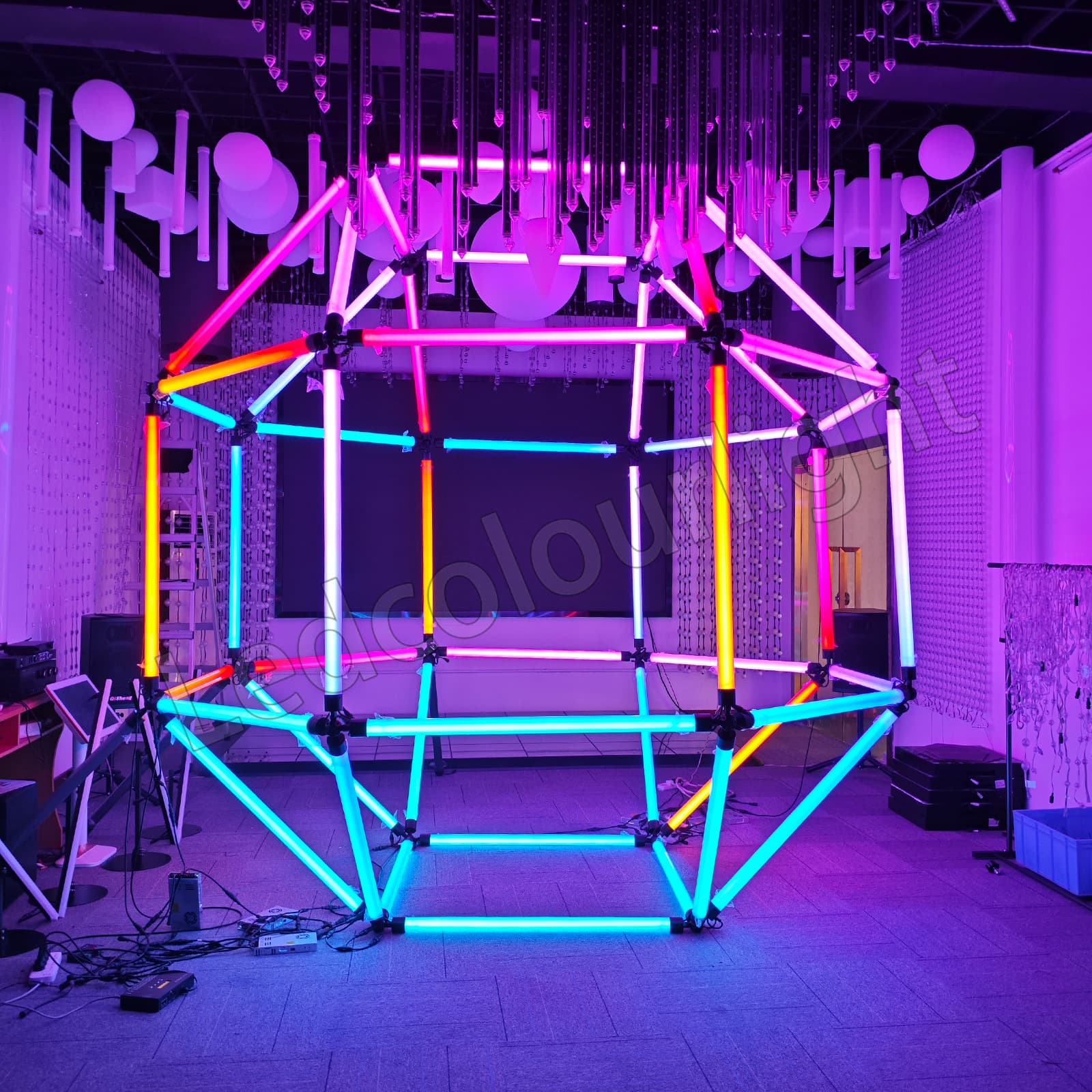 DMX Standing Shadowless Lamp, Styling Shadowless Lamp, Hanging Shadowless Lamp, 360° Light Tube, LED Pixel Light