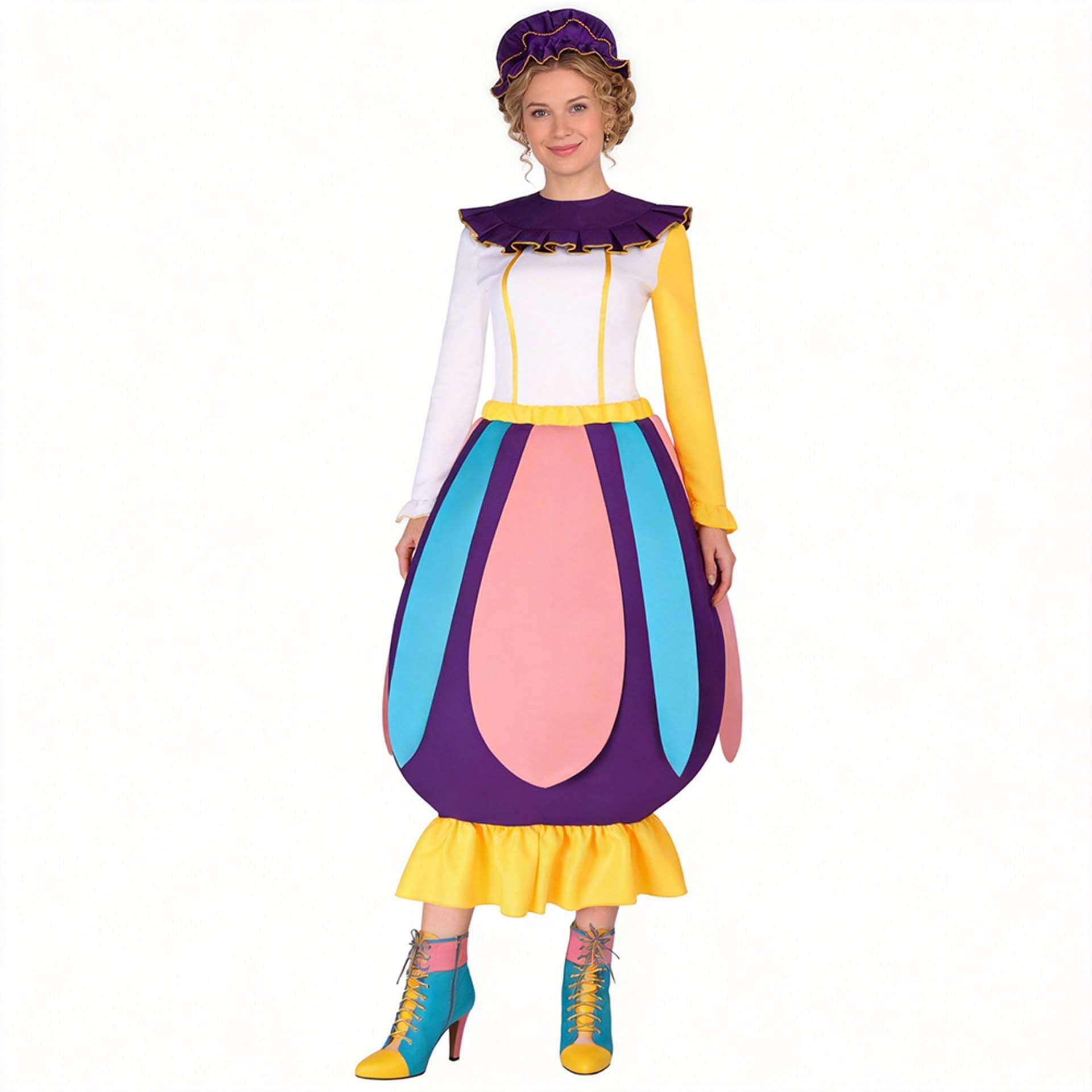 Beauty and the Beast Mrs. Potts Cosplay Costume Teapot Personification Dress Halloween Comic Con Performance Costume