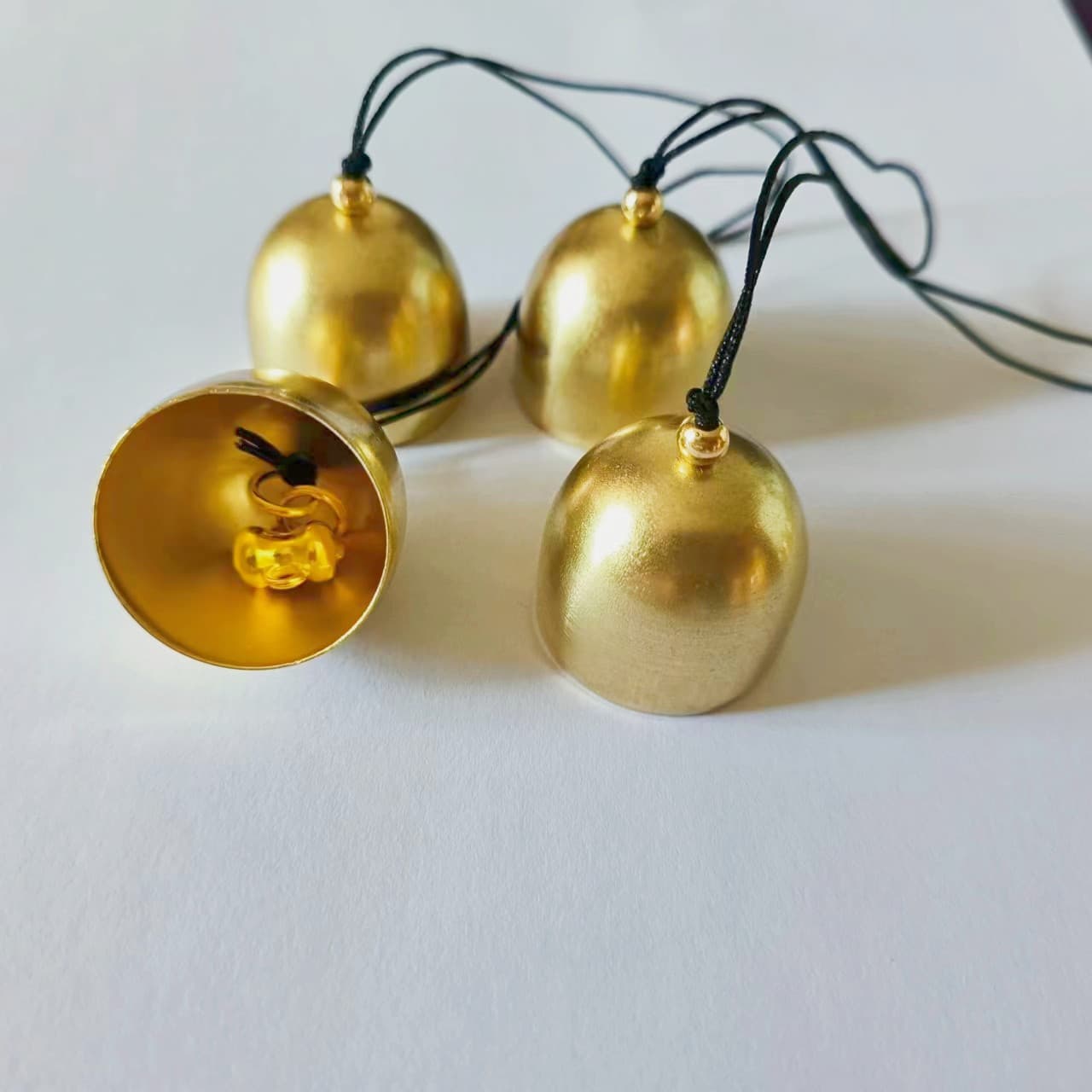 DIY Brass Wind Chime Pendant Accessories, Metal Christmas Bell Ornament, Doorbell Anti-theft Bell Ornament