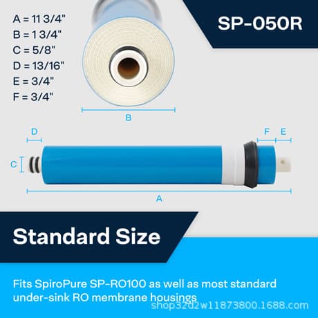 1812-50 RO Membrane Hepa Filter for Kitchen Appliances Elect