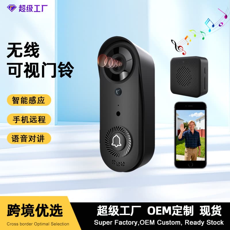 Doorstep Smart Security Camera with Remote Mobile Viewing, Capture Feature, Home Wireless Smart Video Doorbell