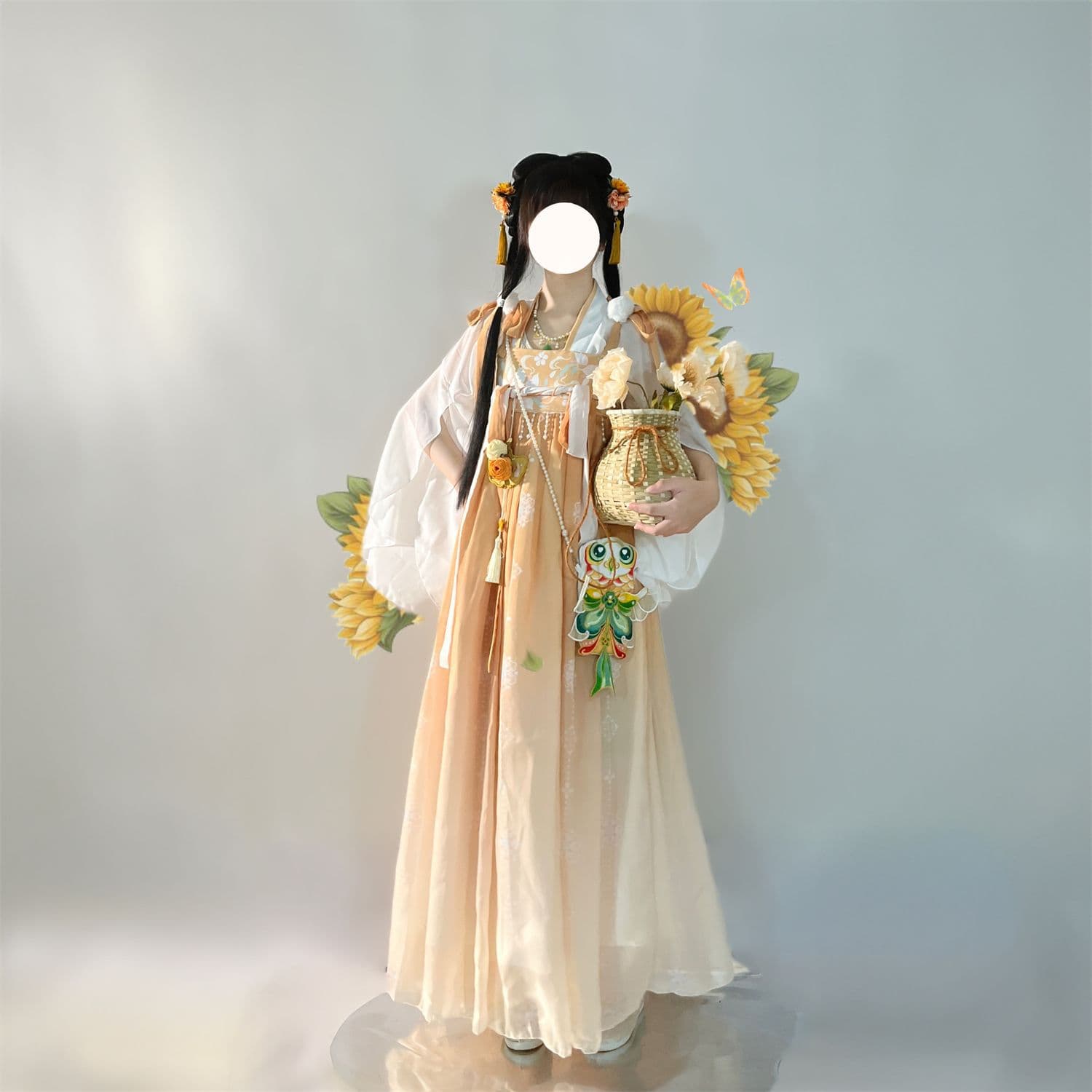 Hanhuage "Peony" Original Hanfu Women Ancient High-Waist Ruqun Han Elements Full Set New Style Spring/Summer/Autumn Authentic