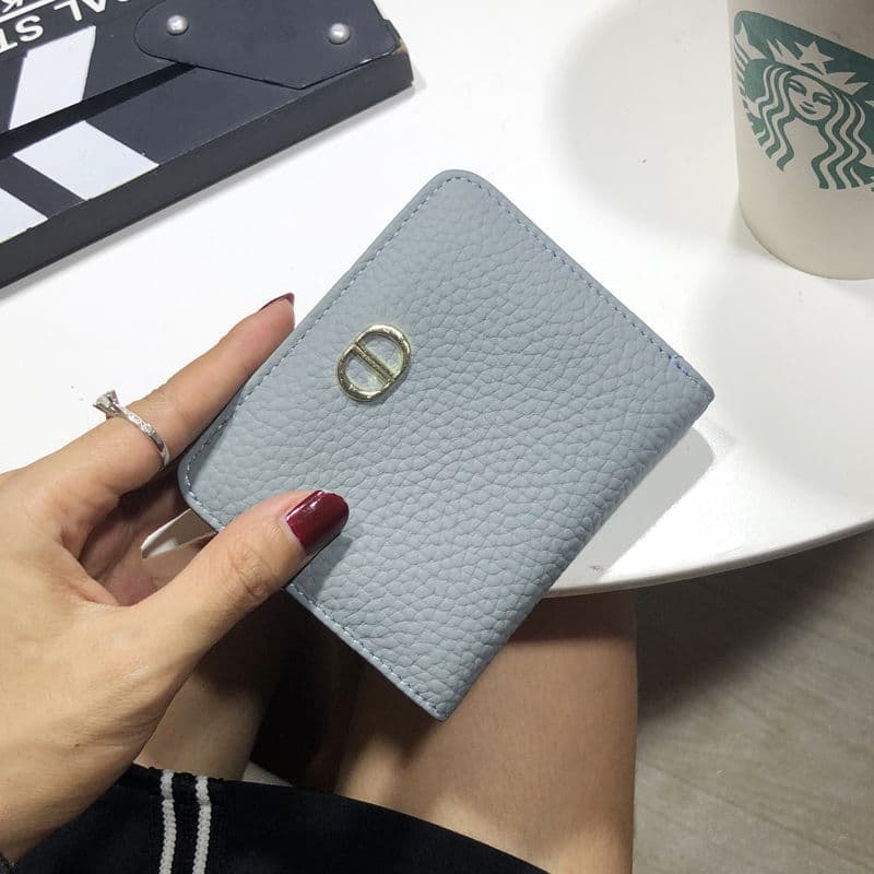 Soft Leather Short Wallet for Women, Genuine Leather Texture, Compact and Ultra-Thin, Simple Design, 2025 New Style, Multi-Function Folding Wallet