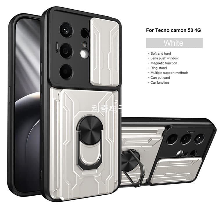 Compatible with African model Tecno Pova Curve 2 5G Lijia Card Holder Magnetic Bracket Protective Case