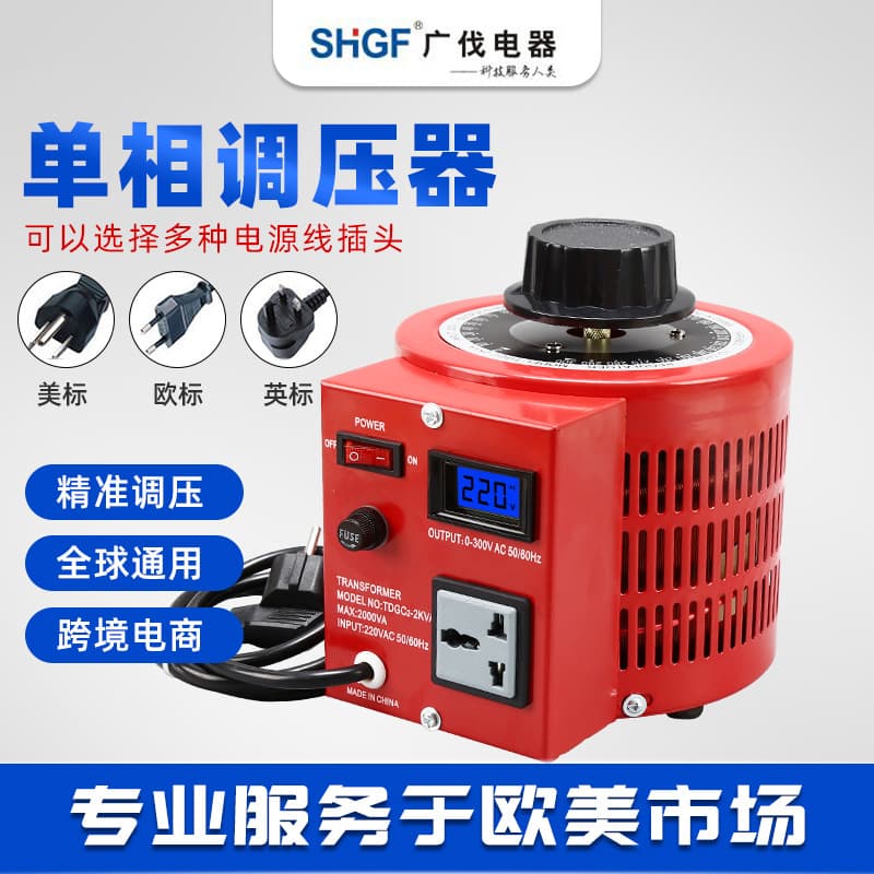 European Standard British Standard Voltage Regulator TDGC2-500VA 1KVA 2KVA 0-300V Australian Standard Voltage Regulator