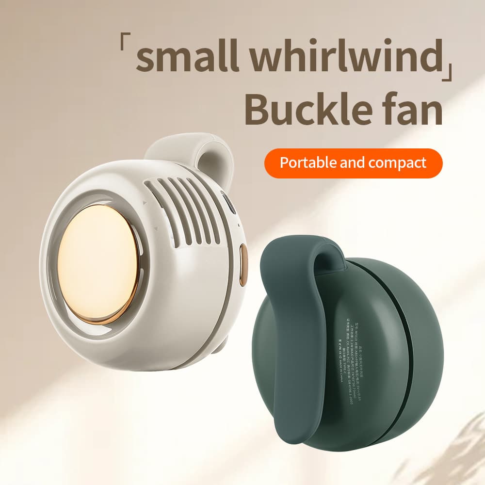 New Bladeless Fan with Strong Wind Power and Adjustable Wind Direction, Portable Waist-Worn Bladeless Fan 019, Stylish Compact Fan