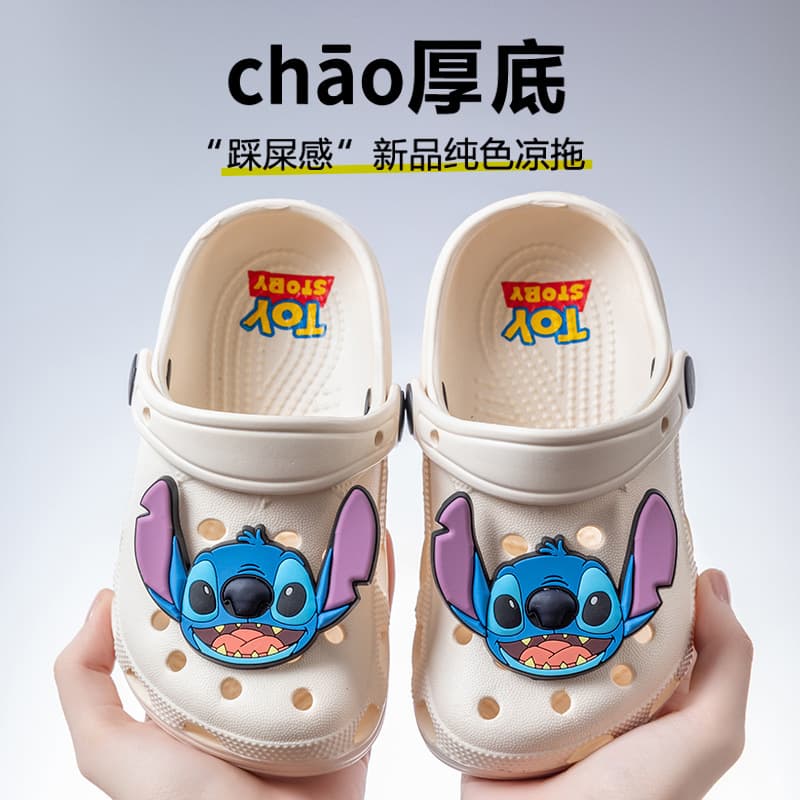 Children's Croc Sandals Summer Boys Baby Non-Slip Soft Sole Beach Shoes Girls Toddler Cartoon Kids Slippers