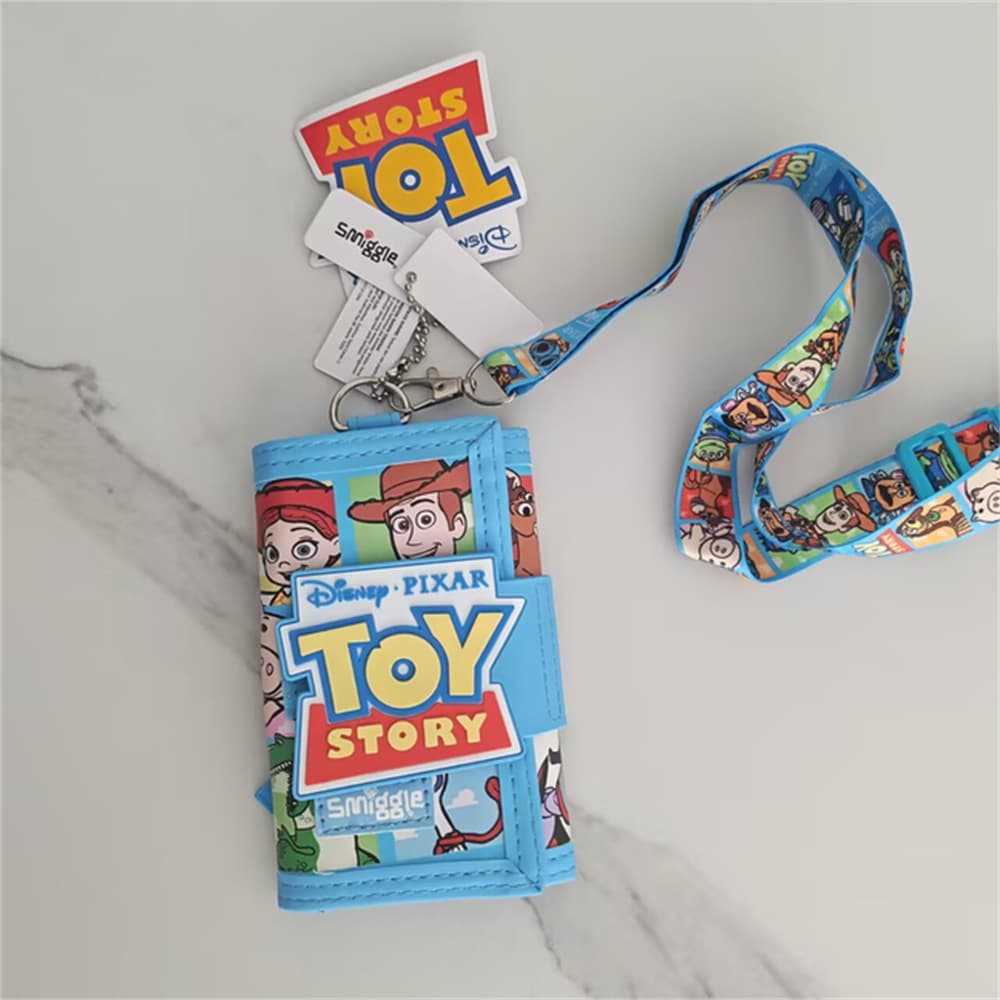 Australian Smiggle Wallet Children's Student Card Holder Lanyard Marvel Rainbow Racing Storage Bag Stitch Gift